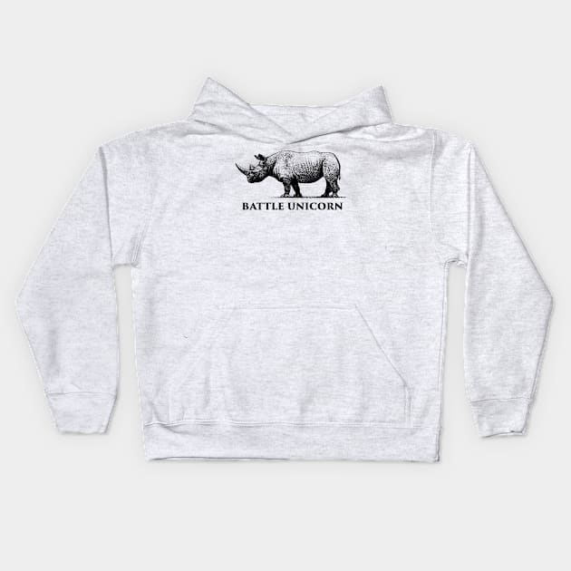 Battle Unicorn Kids Hoodie by MindsparkCreative